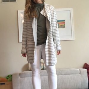 Reversible open cardigan